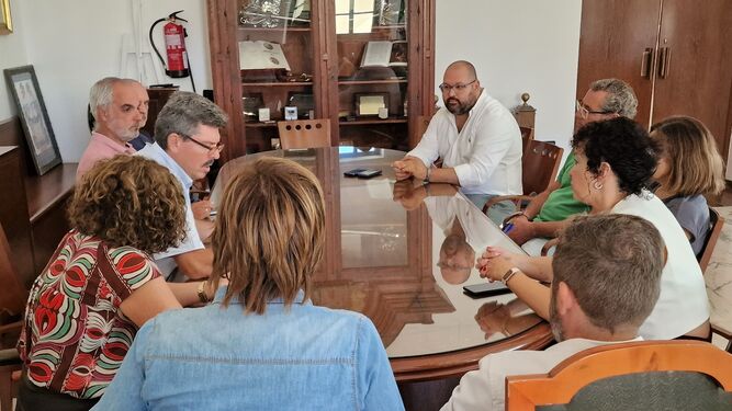 Una imagen de la reunión en el Ayuntamiento portuense.