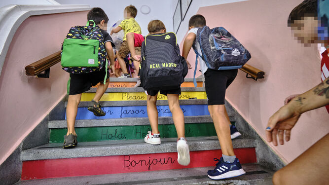 Imagen del inicio del curso escolar en Cádiz este septiembre.