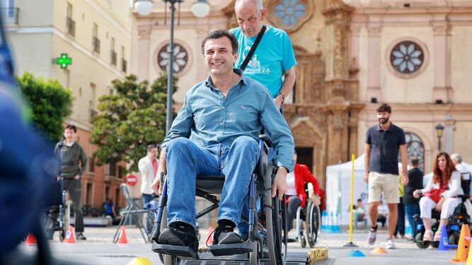 El alcalde de Cádiz, Bruno García, en unas jornadas sobre Movilidad celebradas estos días.