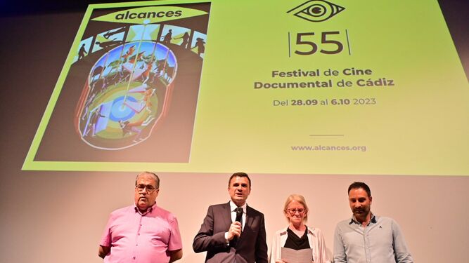 Una imagen de la inauguración del 55 Festival de Cine Documental de Cádiz Alcances.