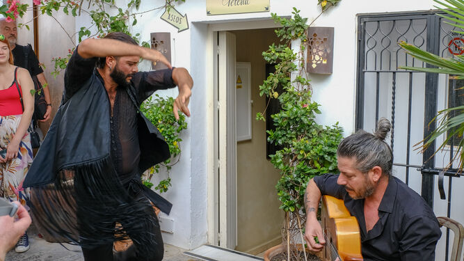 Un momento de la jornada de flamenco para los touroperadores en Vejer.