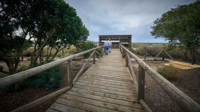 El centro de visitantes del Parque Natural de la Bahía de Cádiz, en una imagen reciente.