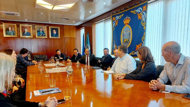 Una delegación de Argentina y Colombia visitan la Zona Franca de Cádiz de la mano de PTP Group