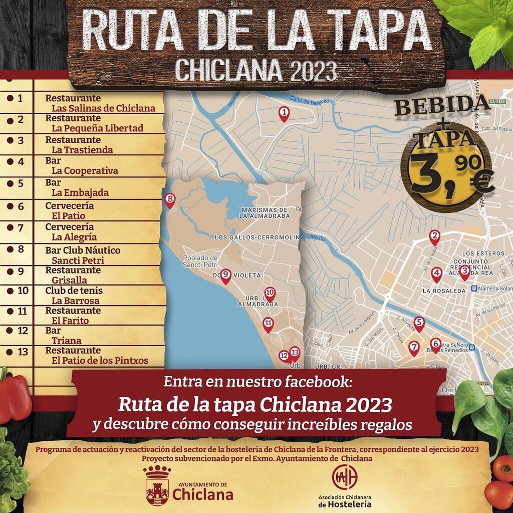 Cartel Ruta de la Tapa Chiclana