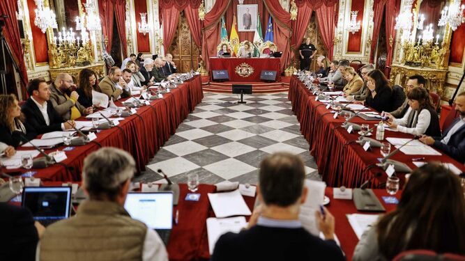 El pleno de la Diputación de Cádiz el mes de noviembre.
