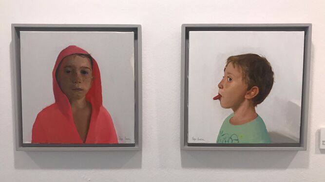 Dos de las obras que Pepe Baena expone en la Sala Rivadavia de Cádiz.
