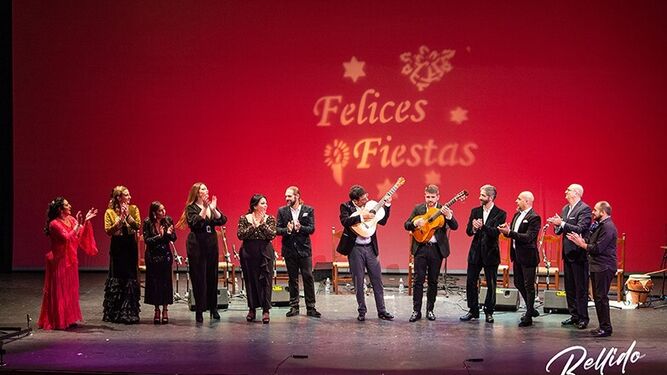 Una imagen del espectáculo flamenco celebrado en el teatro.