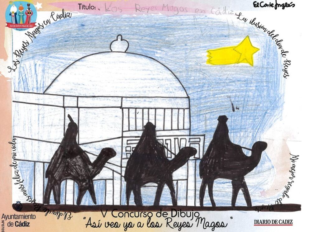 Los dibujos del concurso 'As&iacute; veo yo a los Reyes Magos'.