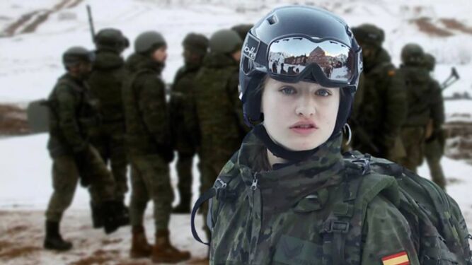 Se filtran imágenes insólitas de la Princesa Leonor en plena instrucción militar en la nieve