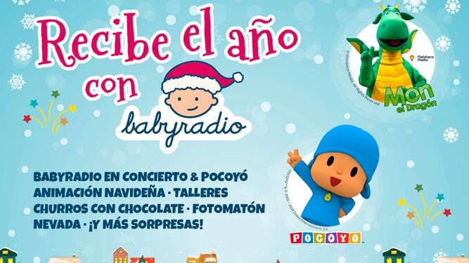 Fiesta de Babyradio el martes 2 de enero en la Plaza del Castillo, en El Puerto