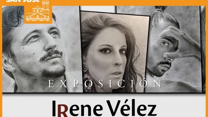 Cartel de la exposición de Irene Vélez en Puerto Real.
