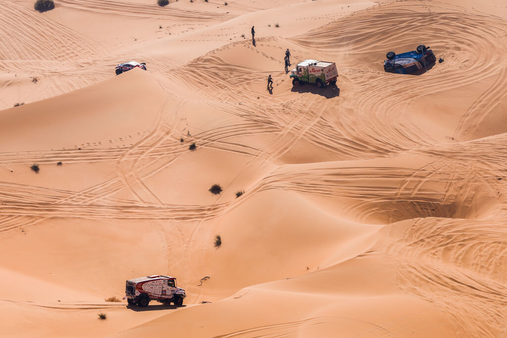 Las mejores fotos del Dakar por las dunas