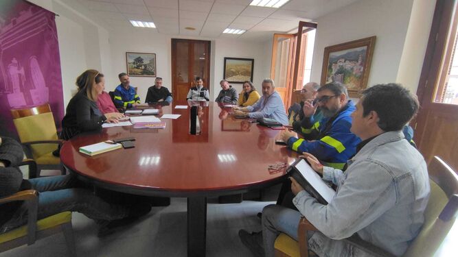 Encuentro de la alcaldesa con el comité de empresa de Navantia Puerto Real