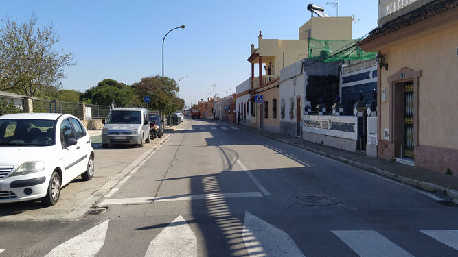 Un tramo de la barriada La Almadraba de San Fernando.