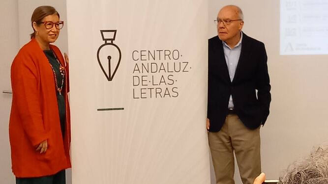 Gemma del Corral y Justo Navarro, en la presentación del programa del CAL.