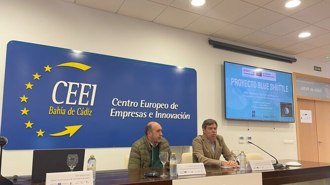 Una imagen de la presentación del proyecto 'Blue Shuttle' en el CEEI Bahía de Cádiz.