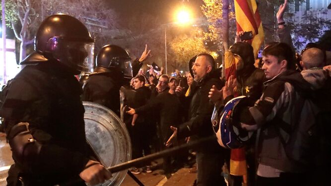 Disturbios en Barcelona en diciembre de 2019