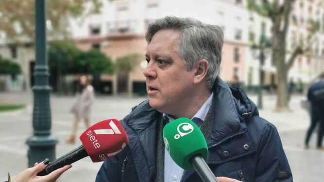Óscar Torres, portavoz del PSOE en el Ayuntamiento de Cádiz.