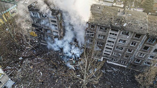 Último bombardeo ruso sobre Donetsk