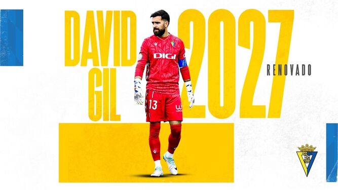El anuncio de la renovación de David Gil.