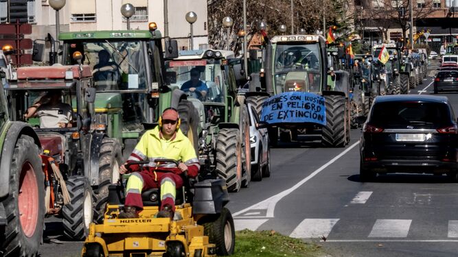 Tractorada en Logroño