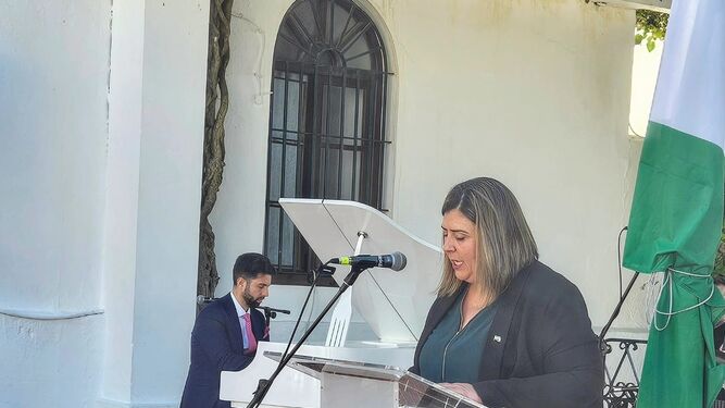 La alcaldesa, Inma Sánchez, durante su intervención.