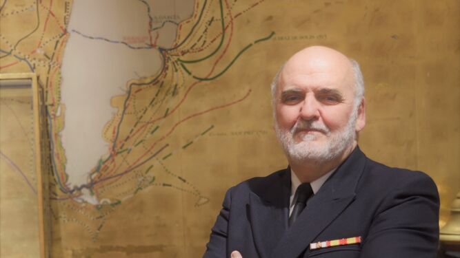 El capitán de navío José Ramón Vallespín, del Instituto de Historia y Cultura naval.