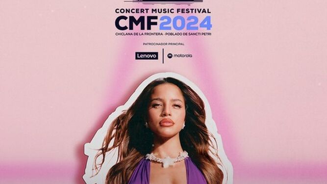 La cantante Emilia en el cartel de Concert Music Festival 2024.