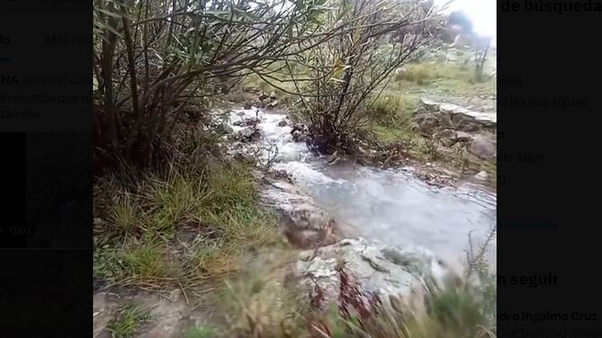 El río Guadalete con abundante agua tras las lluvias del fin de semana