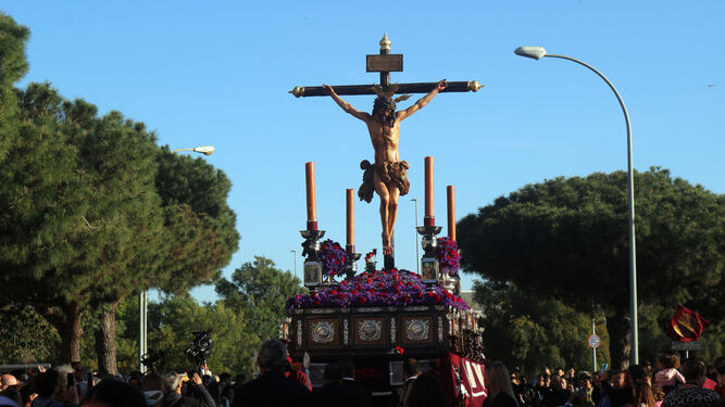 Salida procesional del 'Cristo del Amor’ en la Semana Santa del pasado año