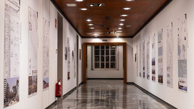 La exposición en el Colegio Oficial de Arquitectos de Cádiz