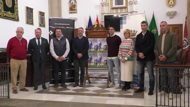 Presentación de la 'Youth Supercup' en el Ayuntamiento de Rota.