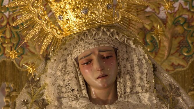 La Virgen de las Lágrimas, conocida en Sanlúcar como la Cañita.