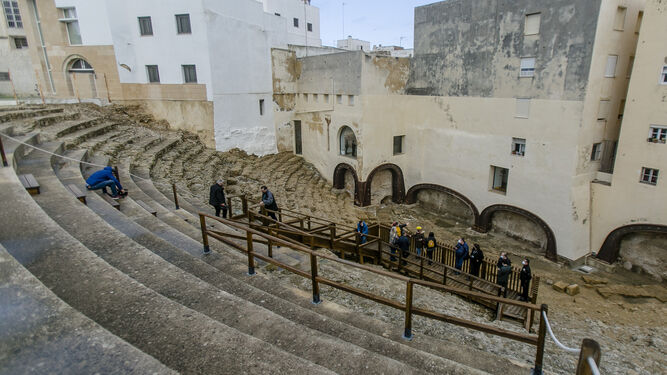 Vistas generales del Teatro Romano de Cádiz