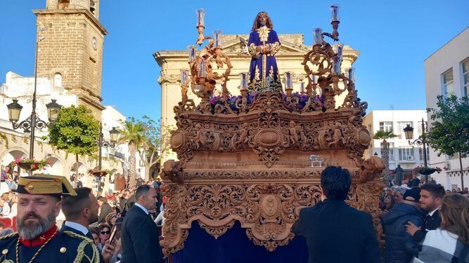 El Cristo del Medinaceli, procesionando en 2023.