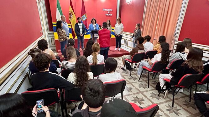 Sanlúcar recibe a alumnos Erasmus de un colegio portugués