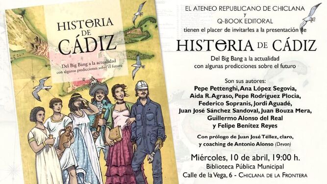 Cartel de presentación del libro ‘Histeria de Cádiz’