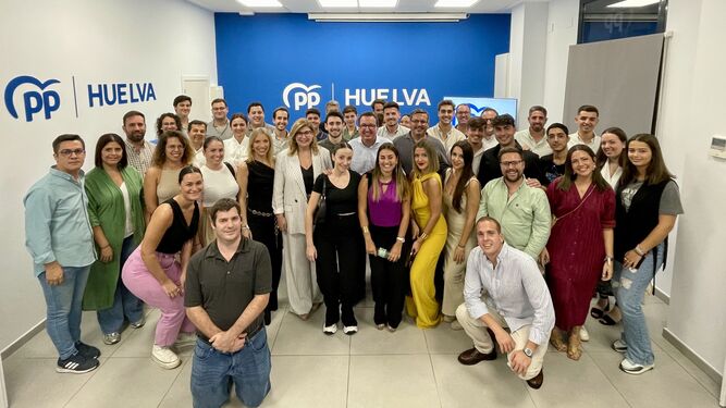 Un encuentro de las Nuevas Generaciones del PP de Huelva el pasado septiembre.